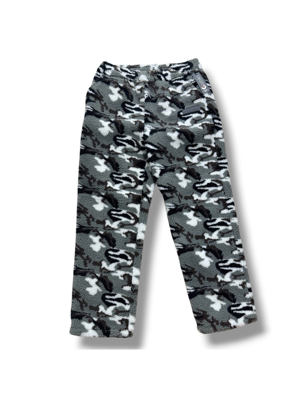 RARE! NWT Ethika Sherpa Fleece Pants XL Gray Black Camo Outdoor Streetwear